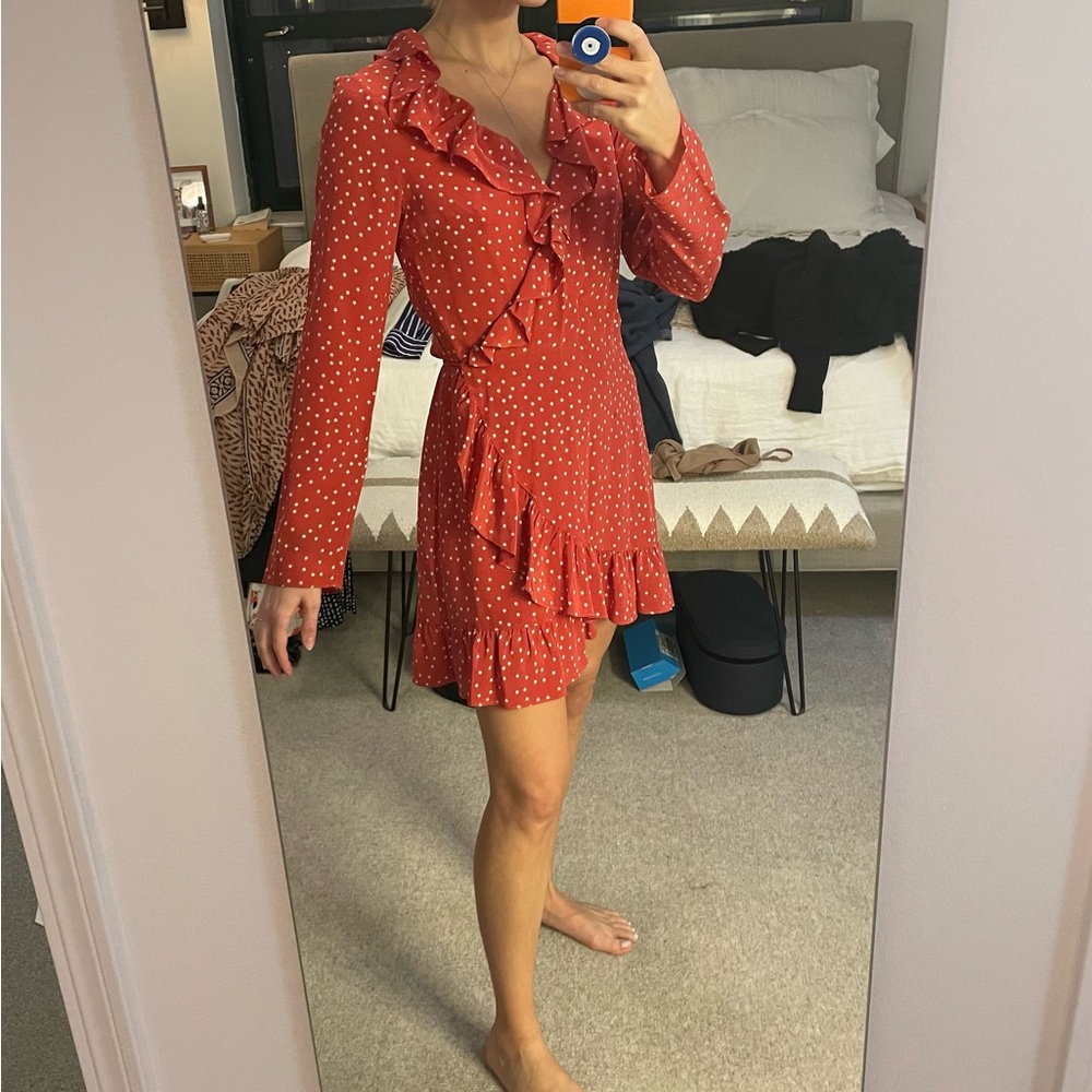 Realisation - Alexandra Wrap Dress in Red Star
